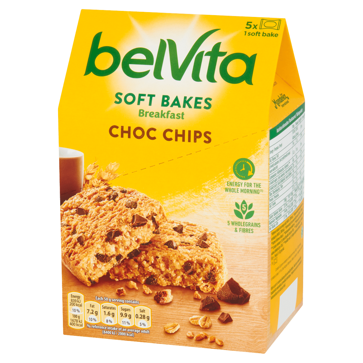 Belvita Breakfast Biscuits Soft Bakes Choc Chips 250g