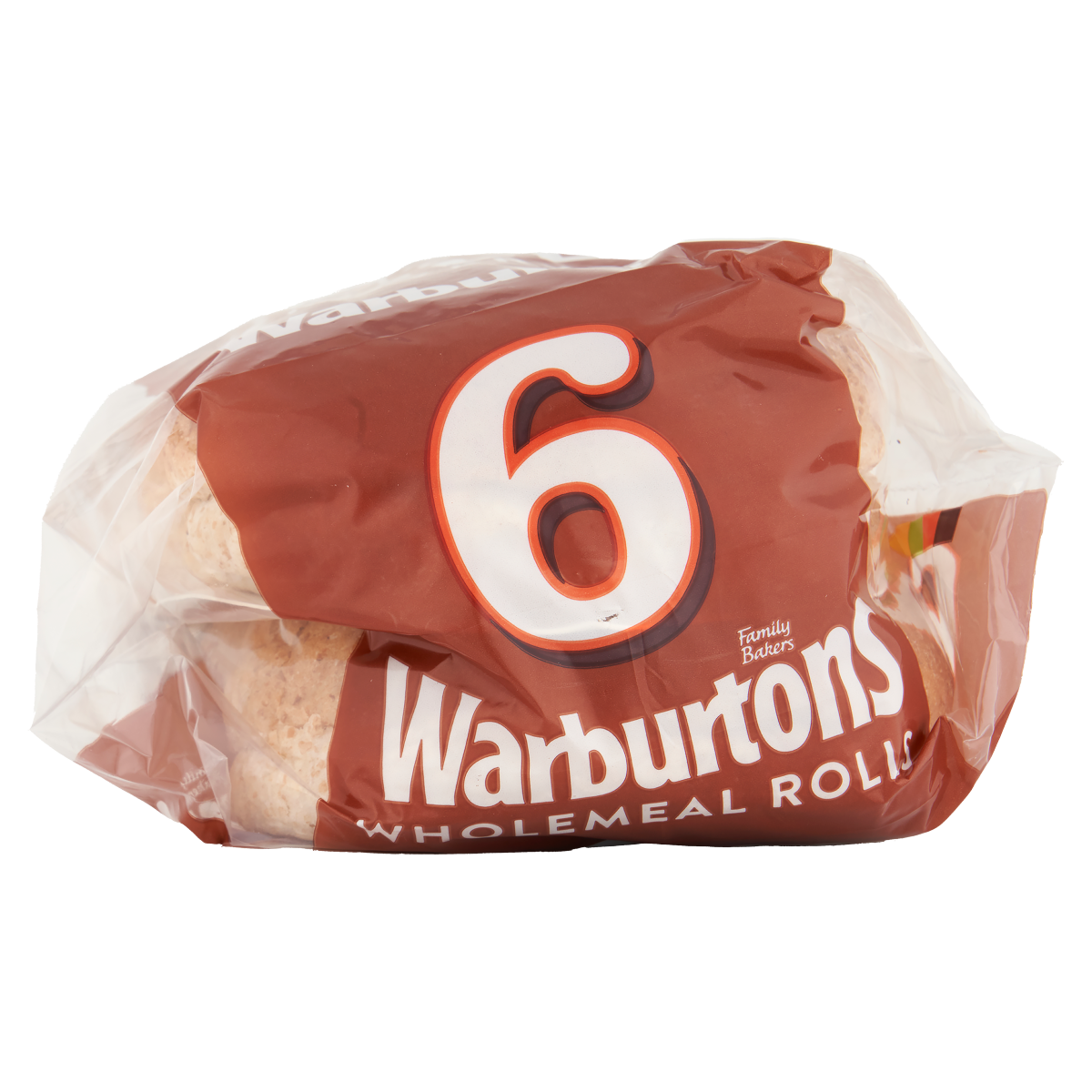 Warburtons 6 Sliced Wholemeal Rolls