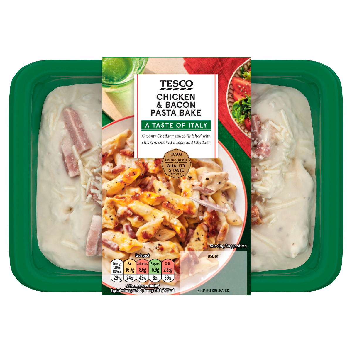 Tesco Chicken & Bacon Pasta Bake 400g