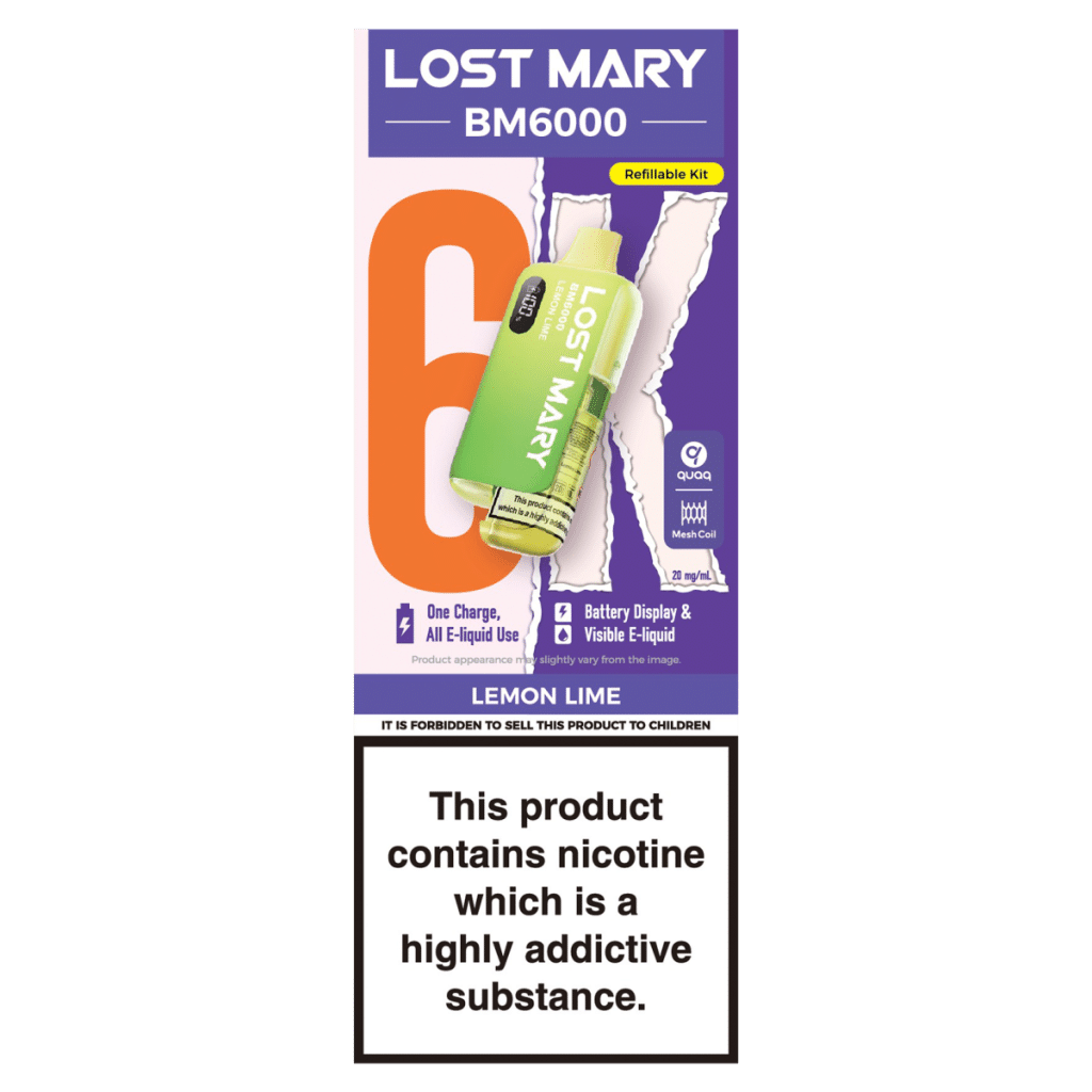 Lost Mary BM6000 Lemon Lime Refillable Kit 20mg/ml