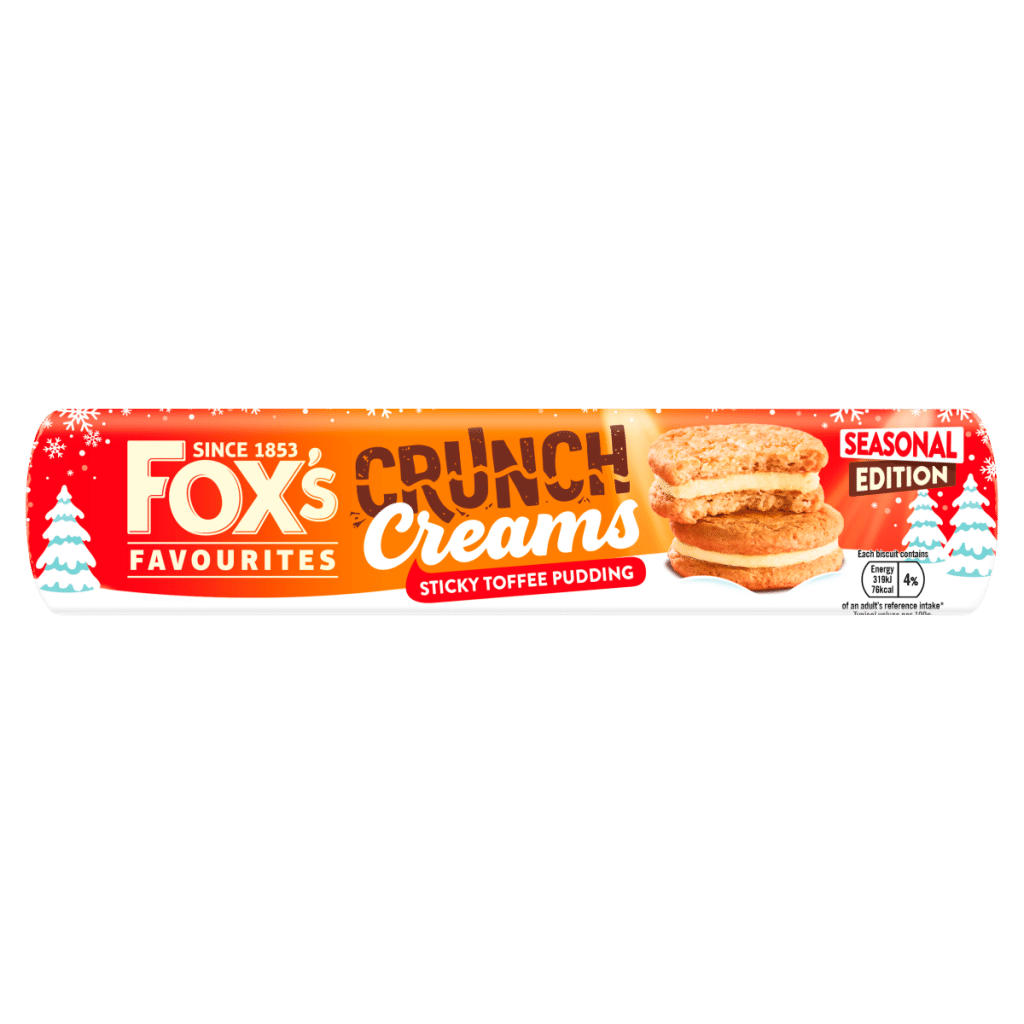 Fox’s Favourites Seasonal Edition Crunch Creams Sticky Toffee Pudding 200g