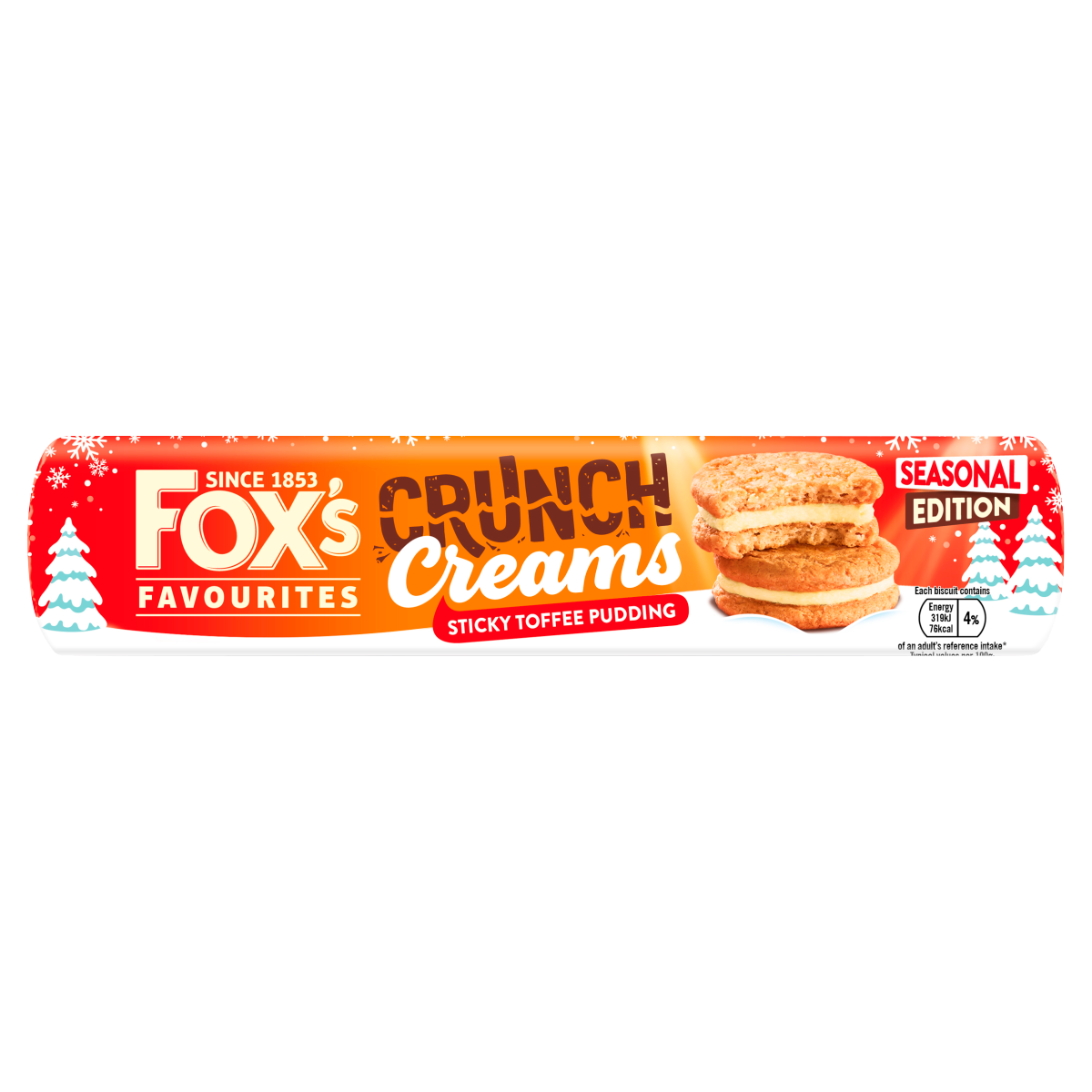 Fox’s Favourites Seasonal Edition Crunch Creams Sticky Toffee Pudding 200g