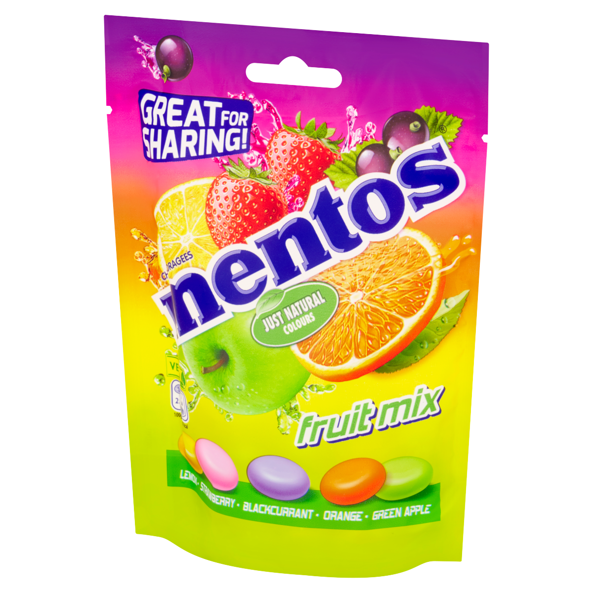 Mentos Fruit Mix Chewy Dragees 140g