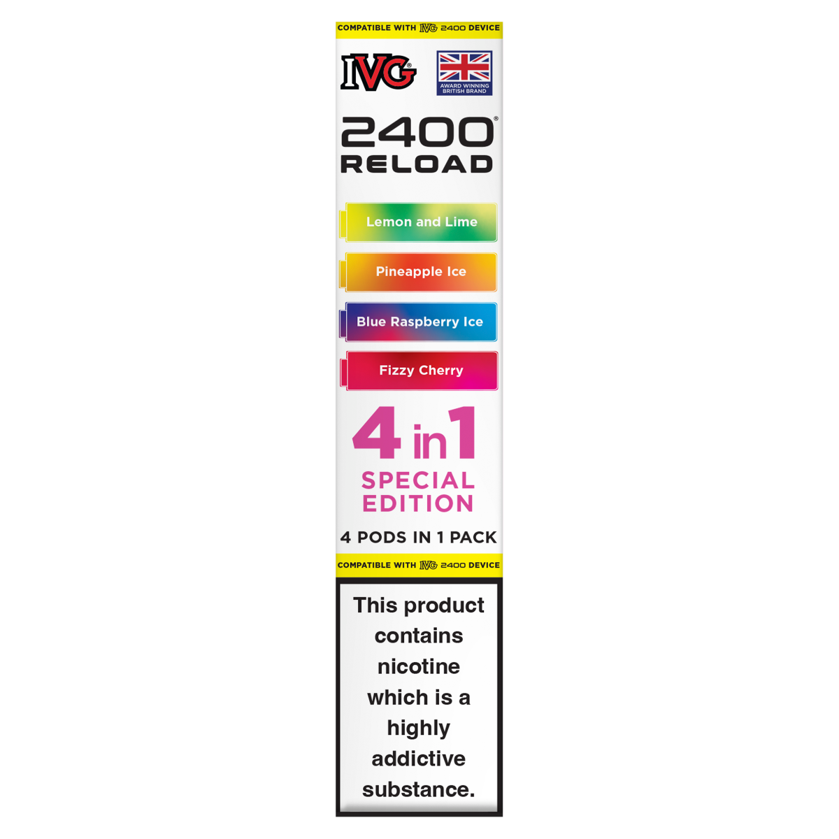 IVG 2400 Reload 4 in 1 Special Edition Pods