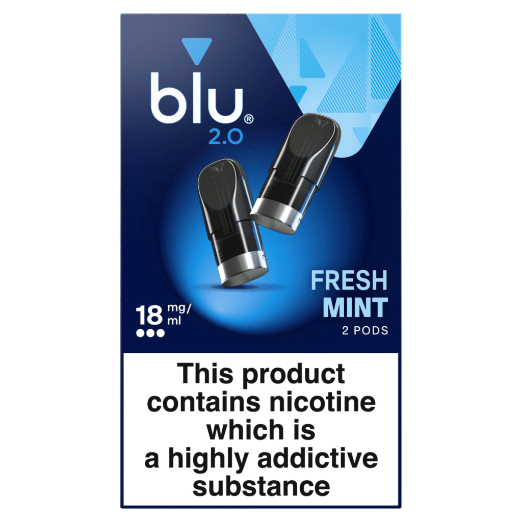 blu 2.0 Fresh Mint Vape Pods 18mg/ml 2 x 1.9ml