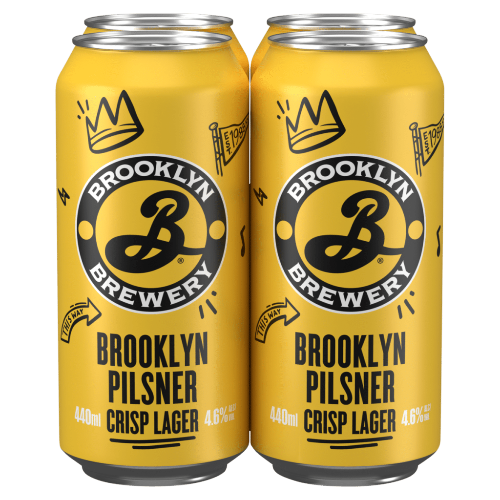 Brooklyn Brewery Brooklyn Pilsner Crisp Lager 4 x 440ml