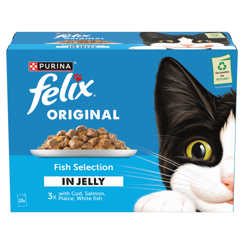 FELIX Original Fish Selection in Jelly Wet Cat Food 12x85g