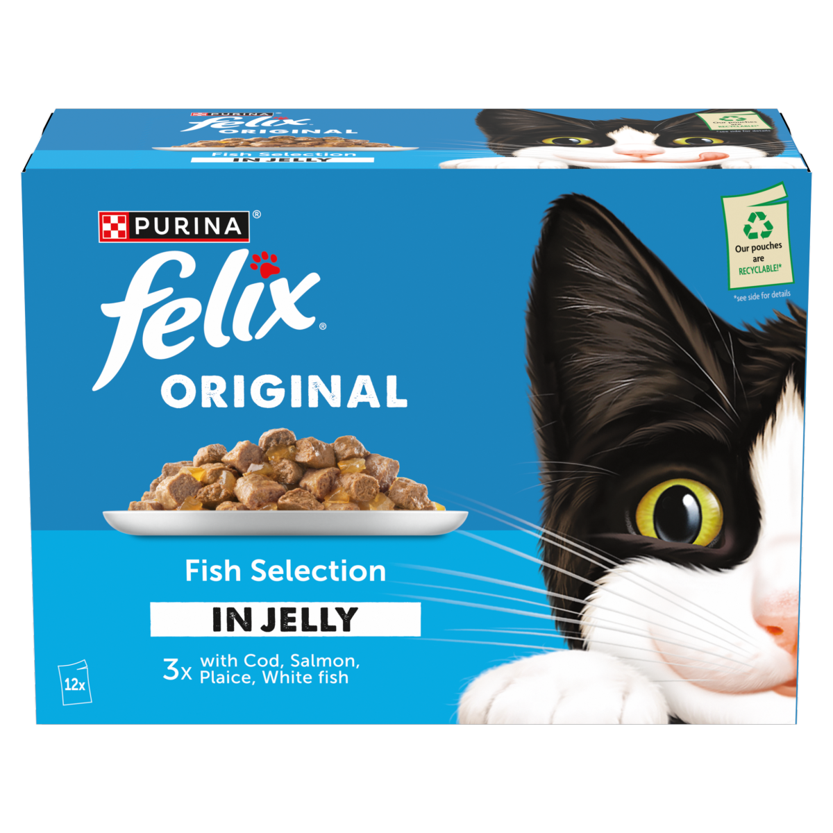 FELIX Original Fish Selection in Jelly Wet Cat Food 12x85g