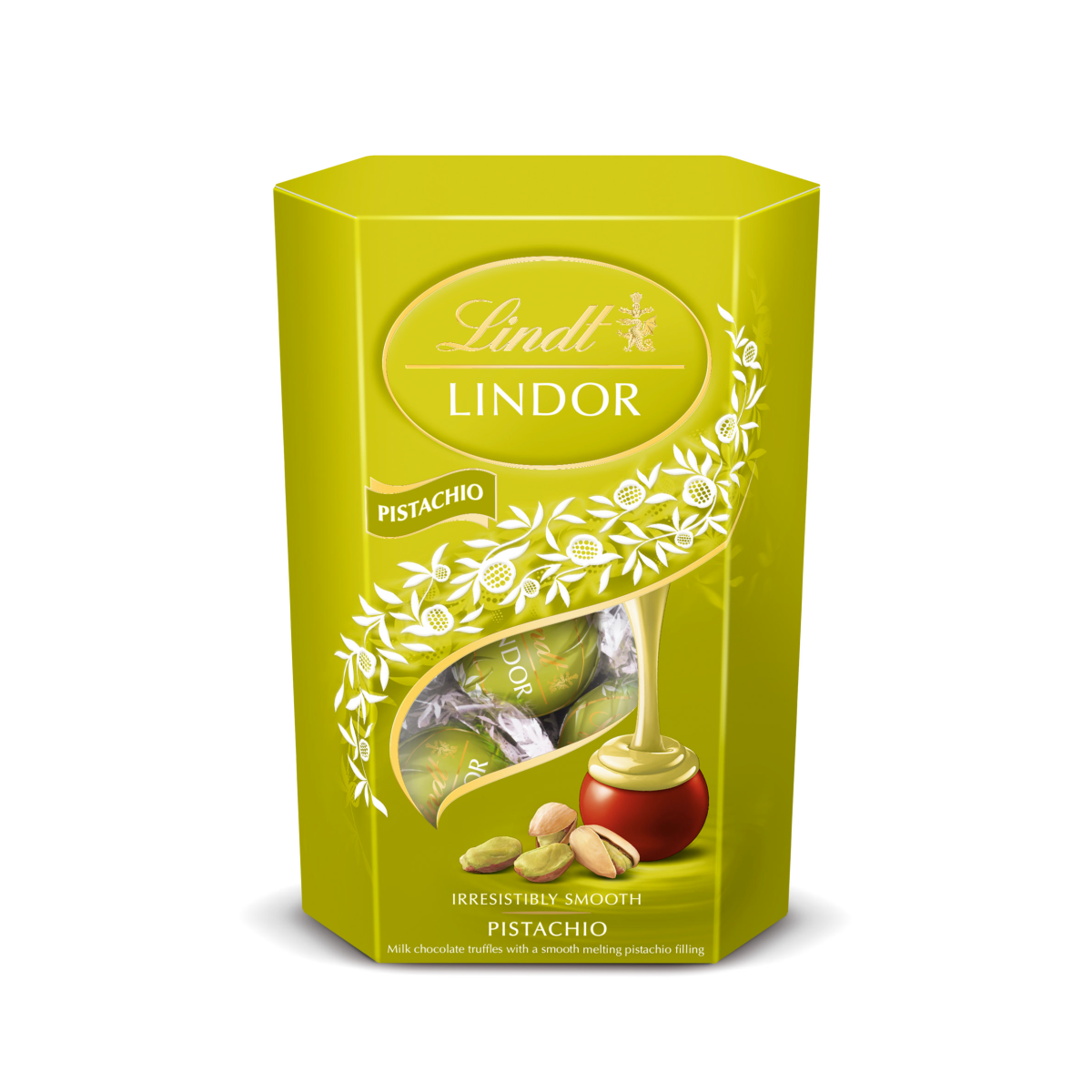 Lindt Lindor Pistachio Milk Chocolate Truffles Box 200g