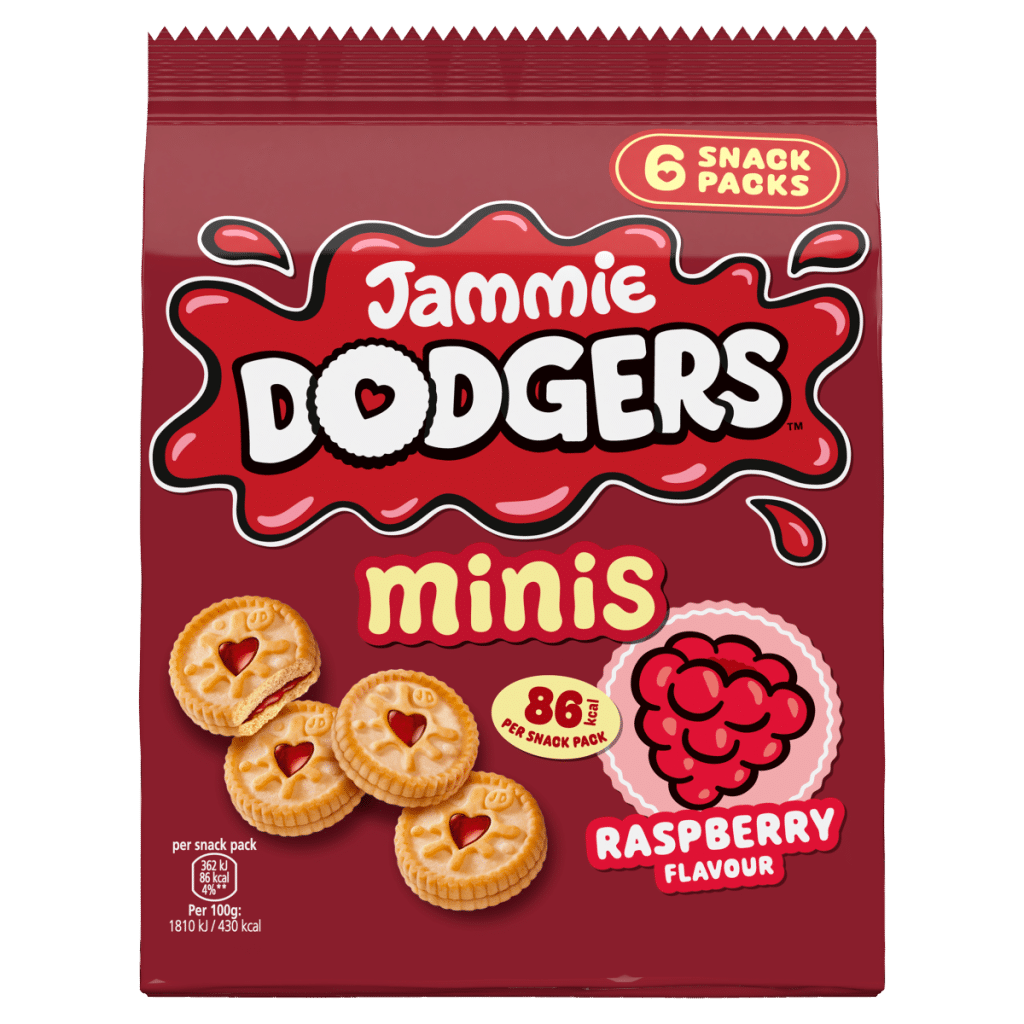 Jammie Dodgers Minis Raspberry Flavour 120g (6 x 20g)