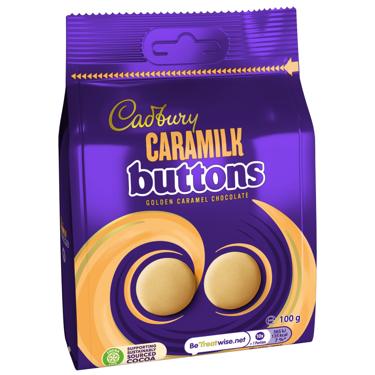 Cadbury Caramilk Buttons Chocolate 100g