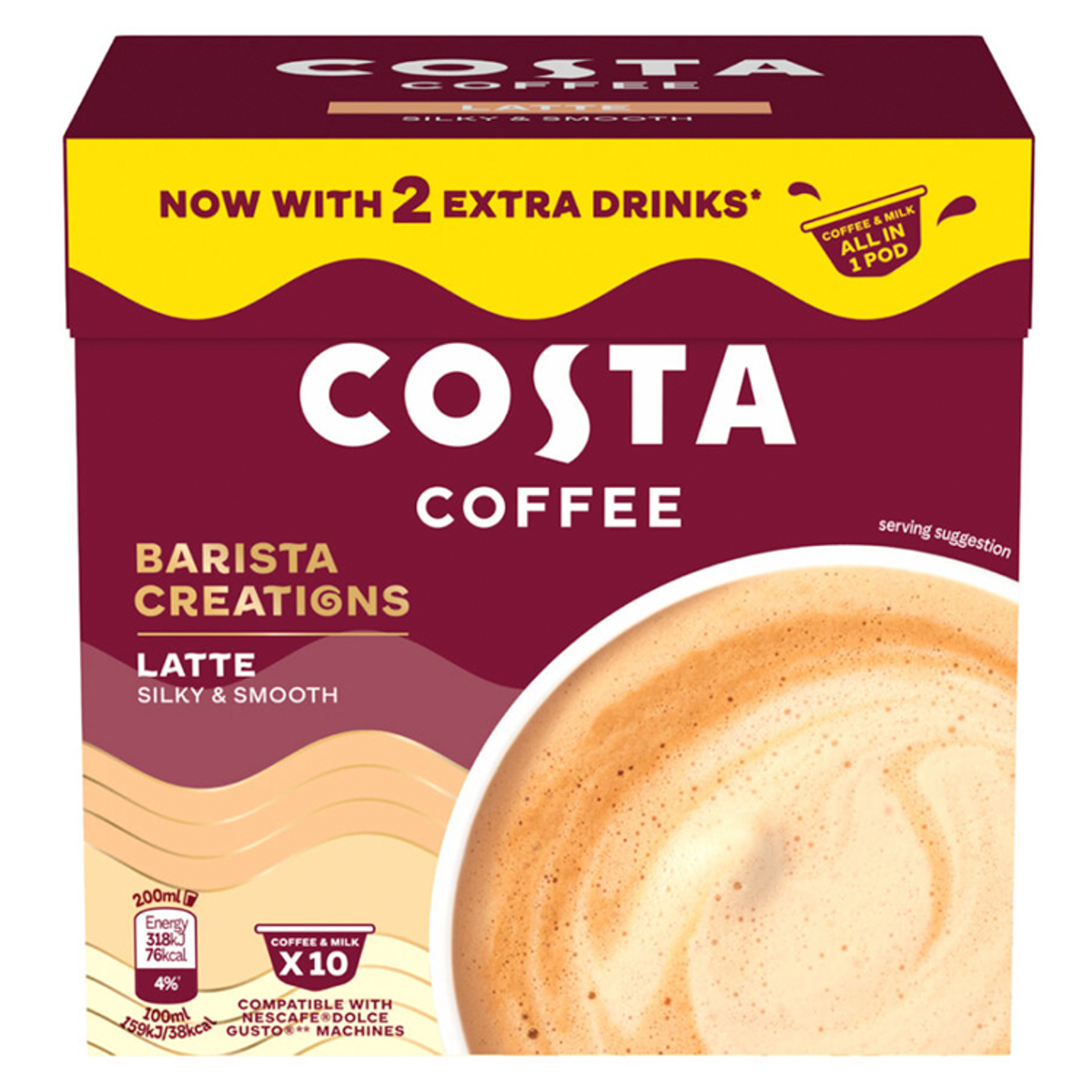Costa Coffee Latte 16g x 10 = (160g)