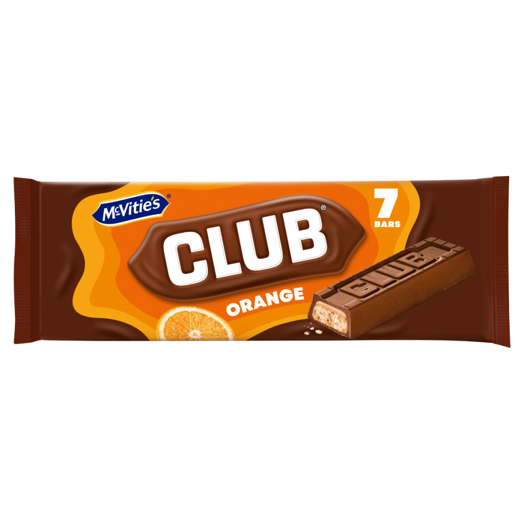 McVitie’s Club Orange Bars 7 x 22g (154g)
