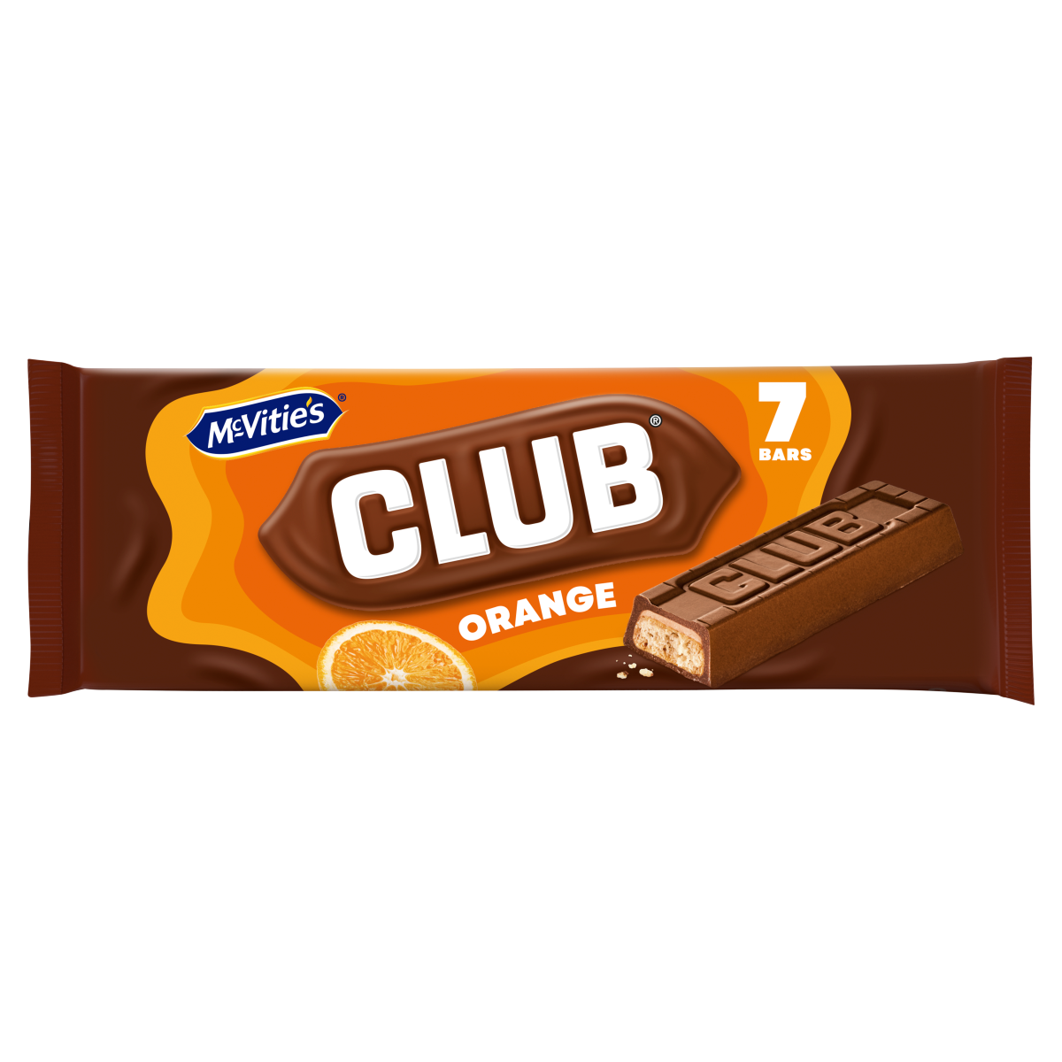 McVitie’s Club Orange Bars 7 x 22g (154g)