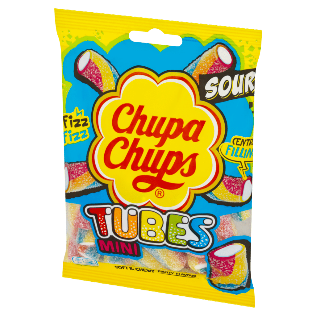 Chupa Chups Soft & Chewy Fruity Flavour Mini Tubes 130g