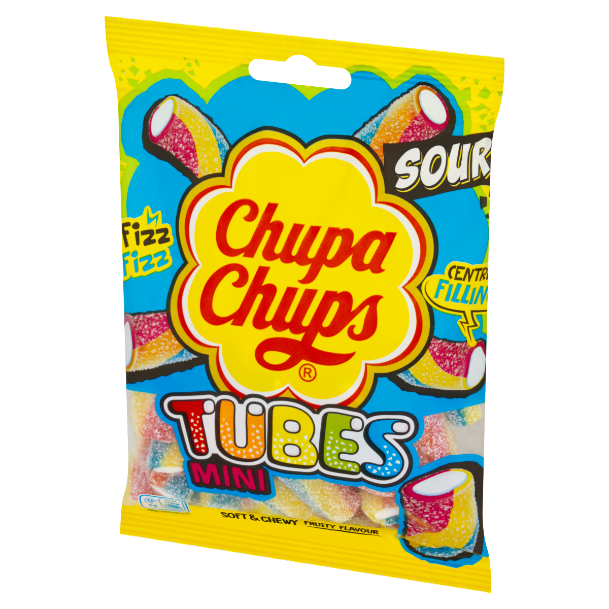 Chupa Chups Soft & Chewy Fruity Flavour Mini Tubes 130g