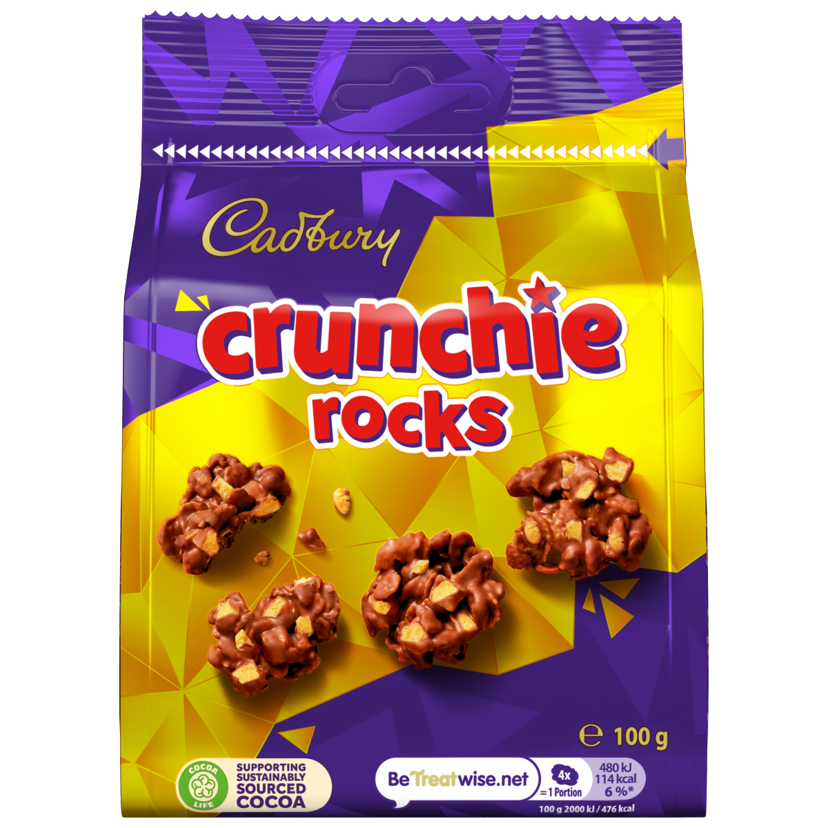 Cadbury Crunchie Rocks Chocolate Bag 100g