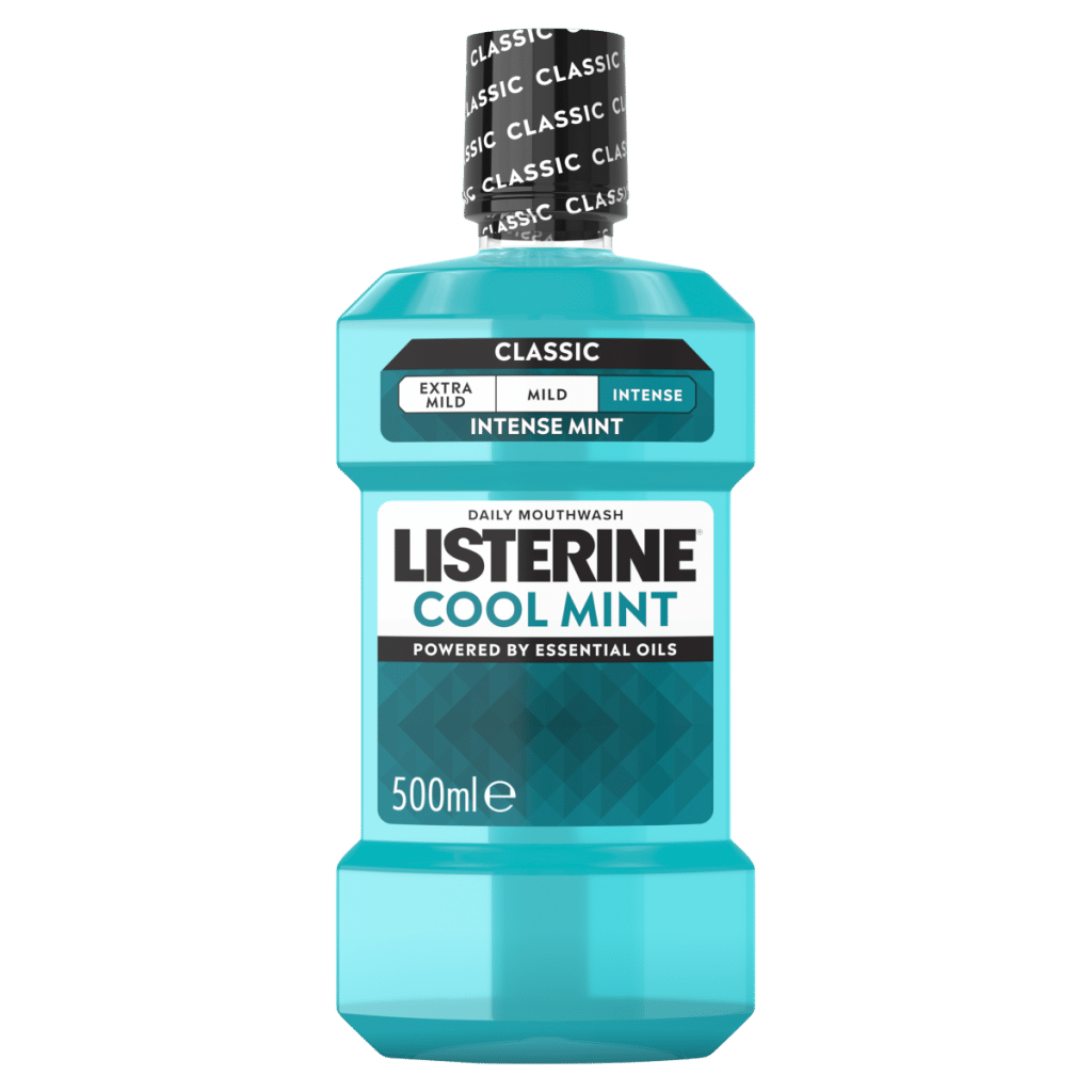 Listerine Classic Cool Mint Daily Mouthwash 500ml