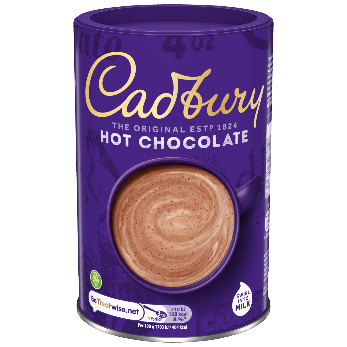 Cadbury Drinking Hot Chocolate Cocoa Powder Tin 500g