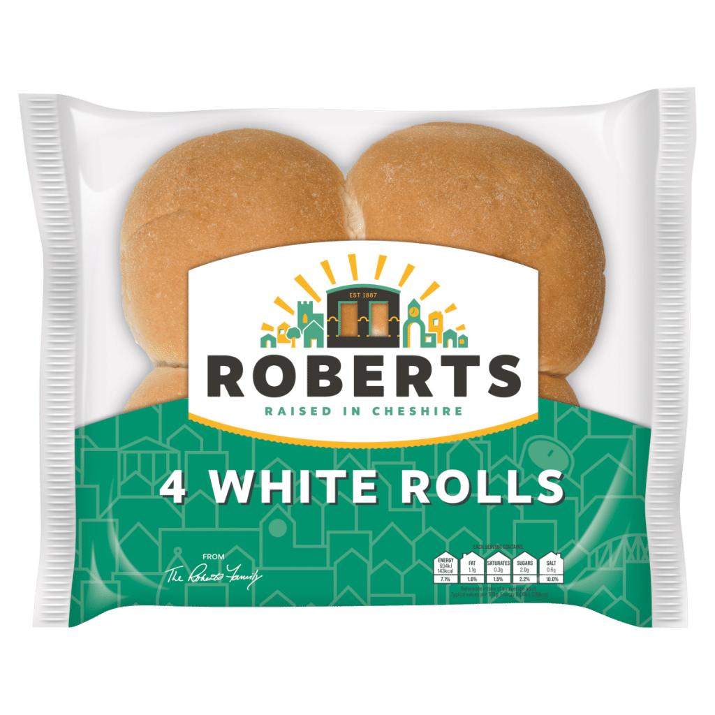 Roberts 4 White Rolls