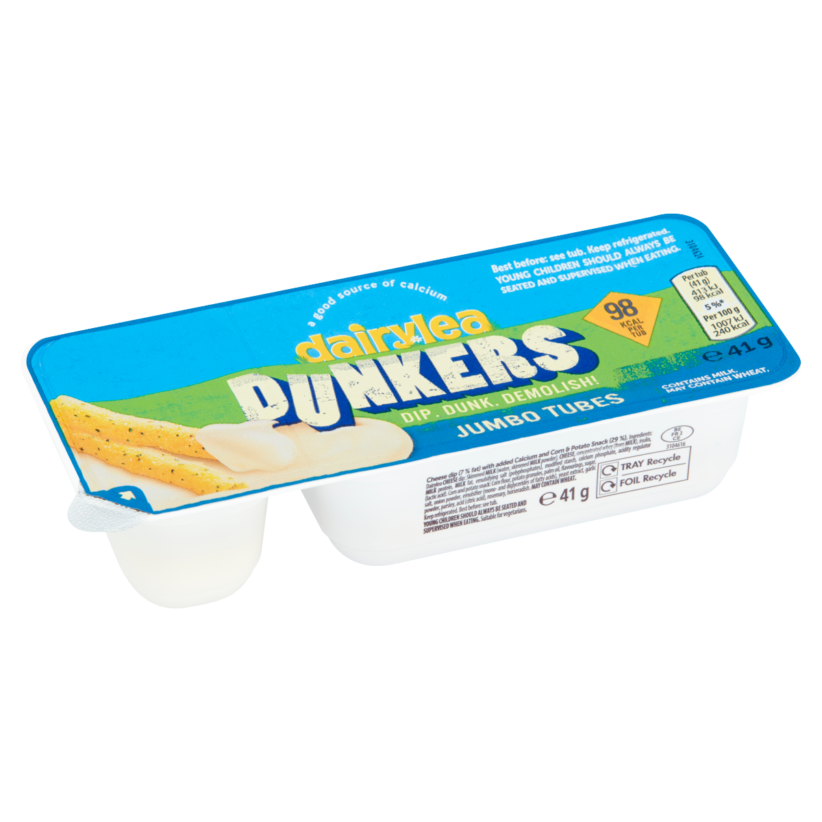 Dairylea Dunkers Jumbo Tubes Cheese Snacks 41g