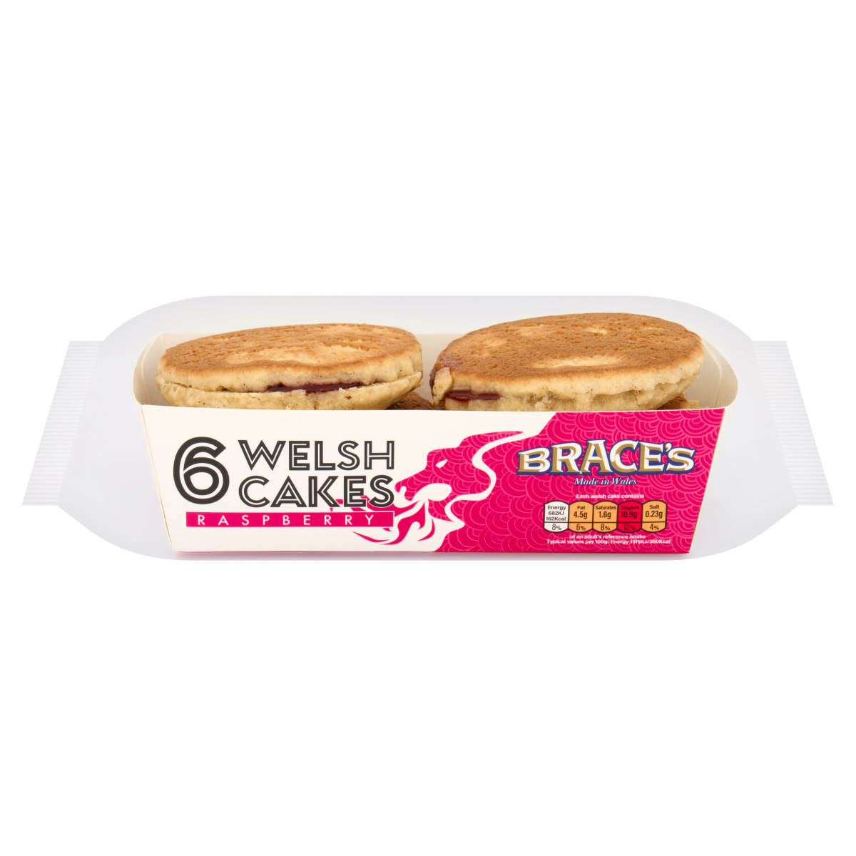 Brace’s 6 Raspberry Welsh Cakes