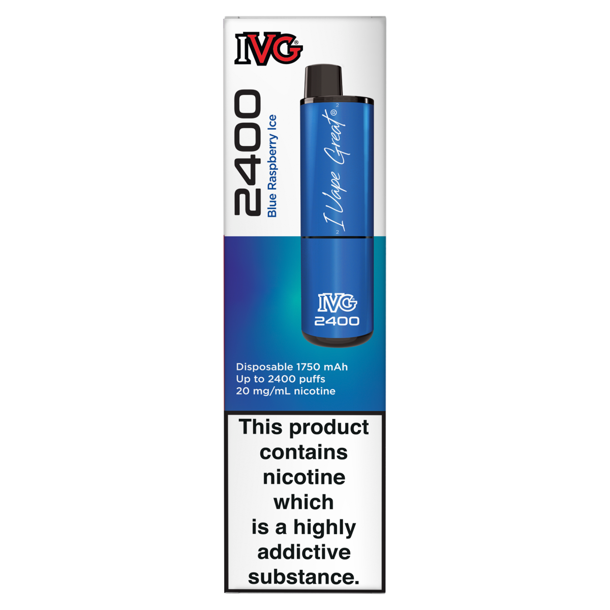 IVG 2400 Blue Raspberry Ice