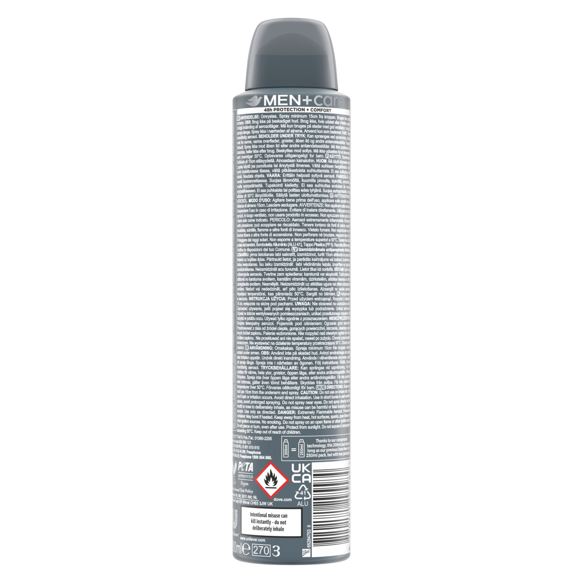Dove Men+Care Classic Anti-Perspirant Aerosol 200 ml