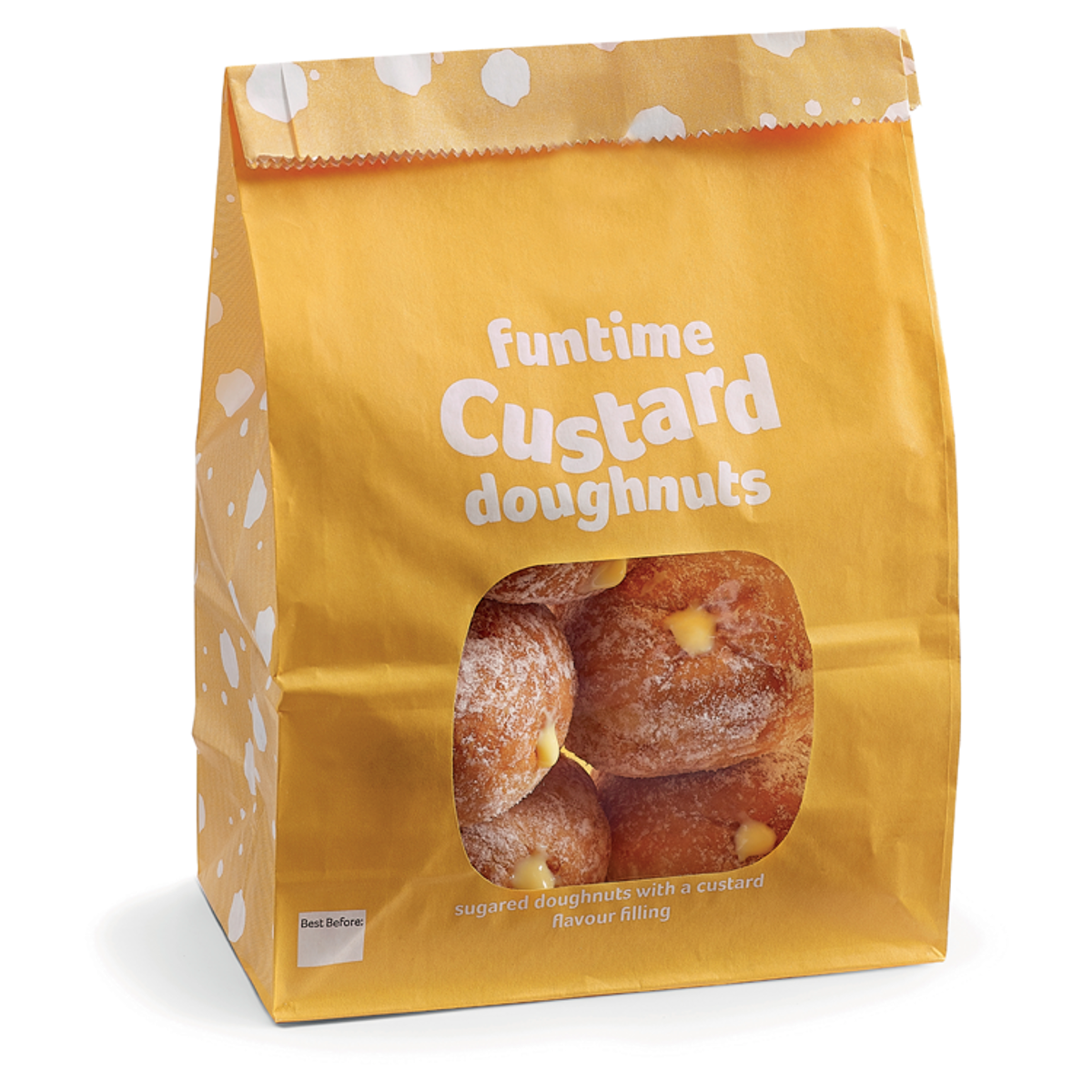 Country Choice Cakes & Pastries 80 Funtime Custard Doughnuts 3.28kg