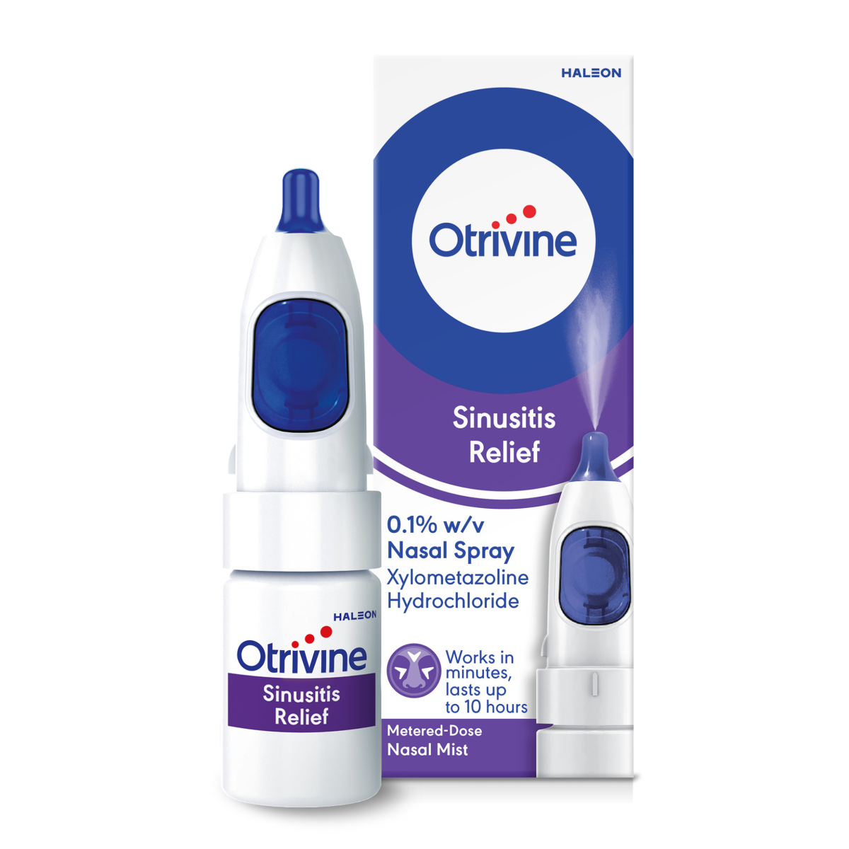 Otrivine Sinusitis Relief Decongestant Nasal Spray 10ml