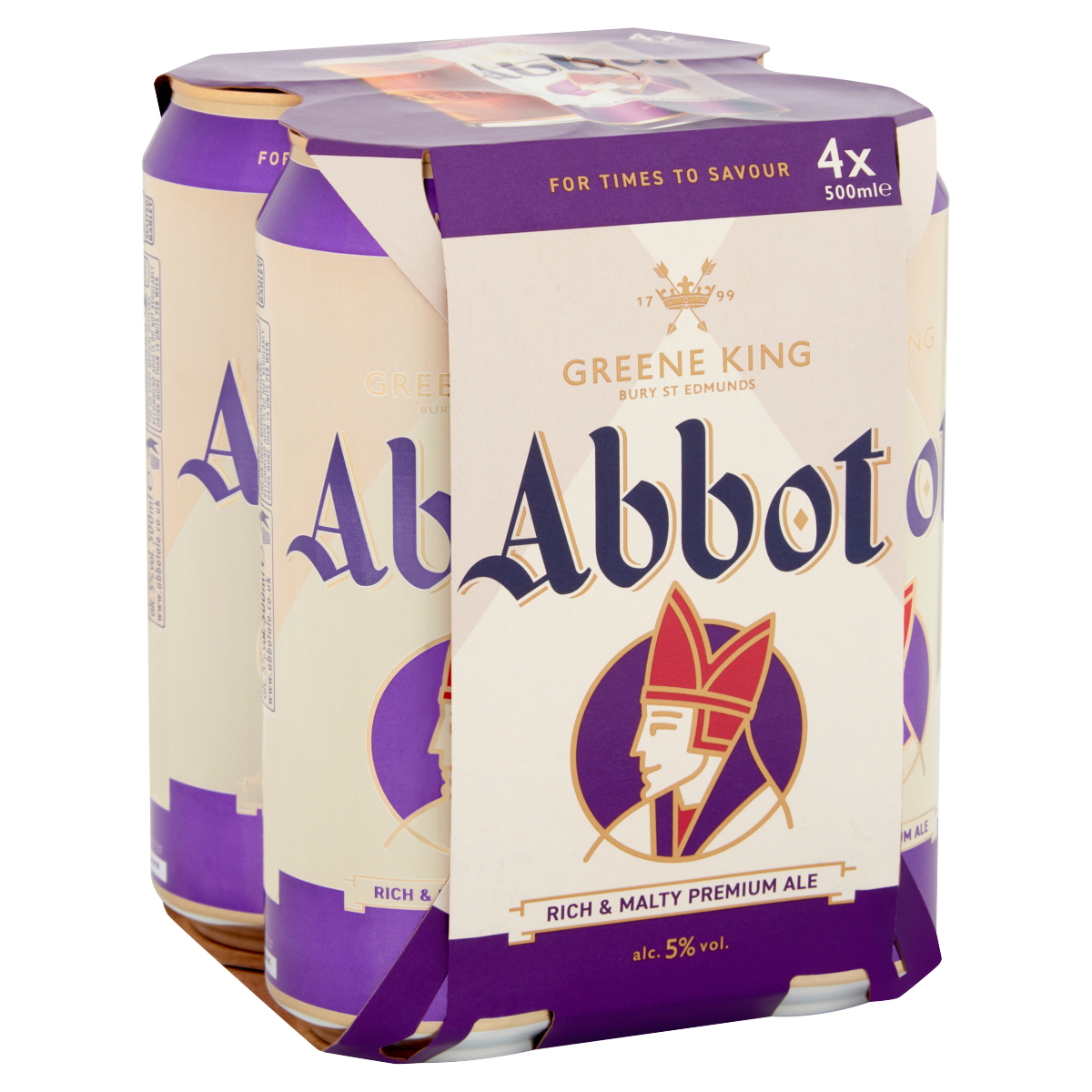 Greene King Abbot Rich & Malty Premium Ale 4 x 500ml