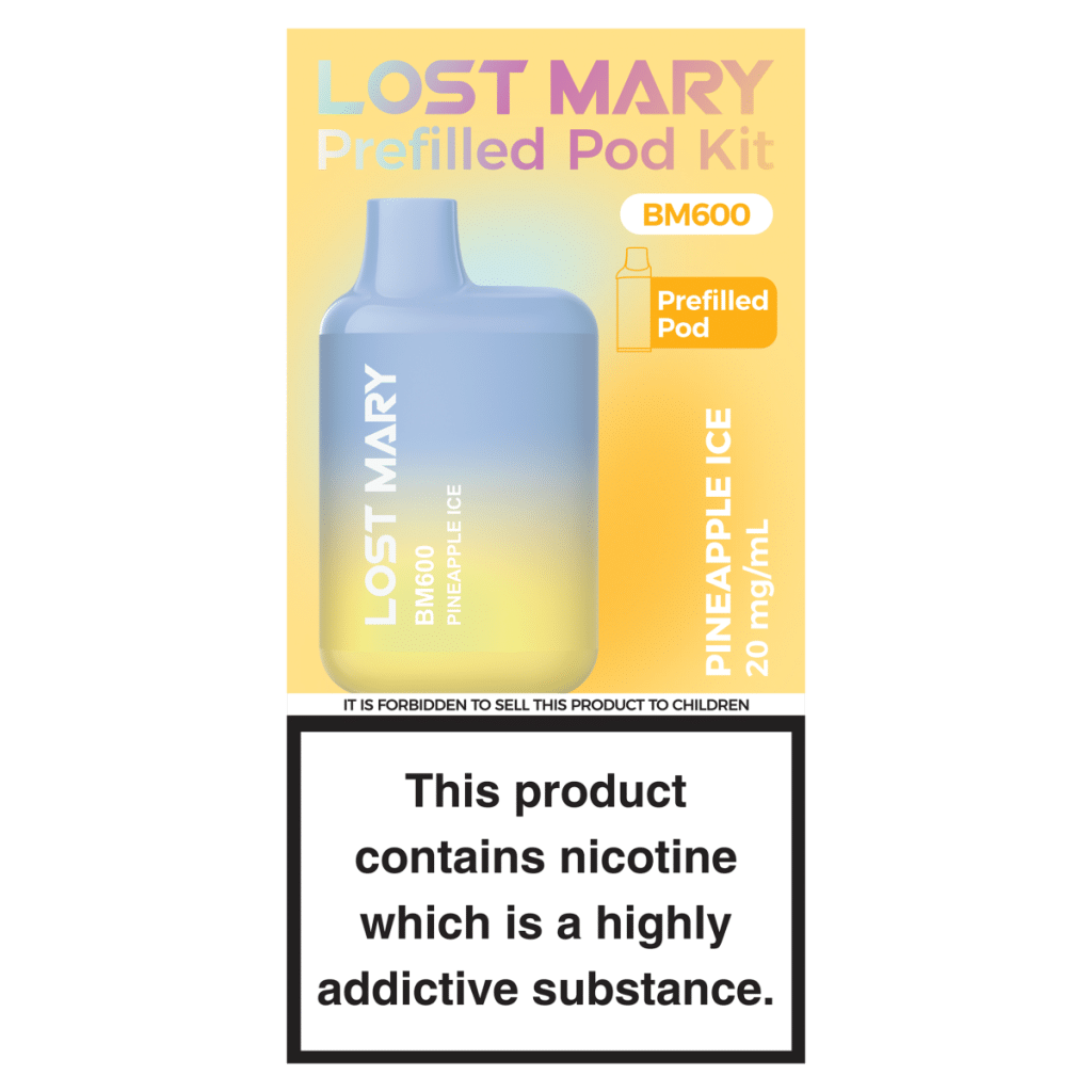 Lost Mary BM600 Pineapple Ice Prefilled Pod Kit 20mg/ml