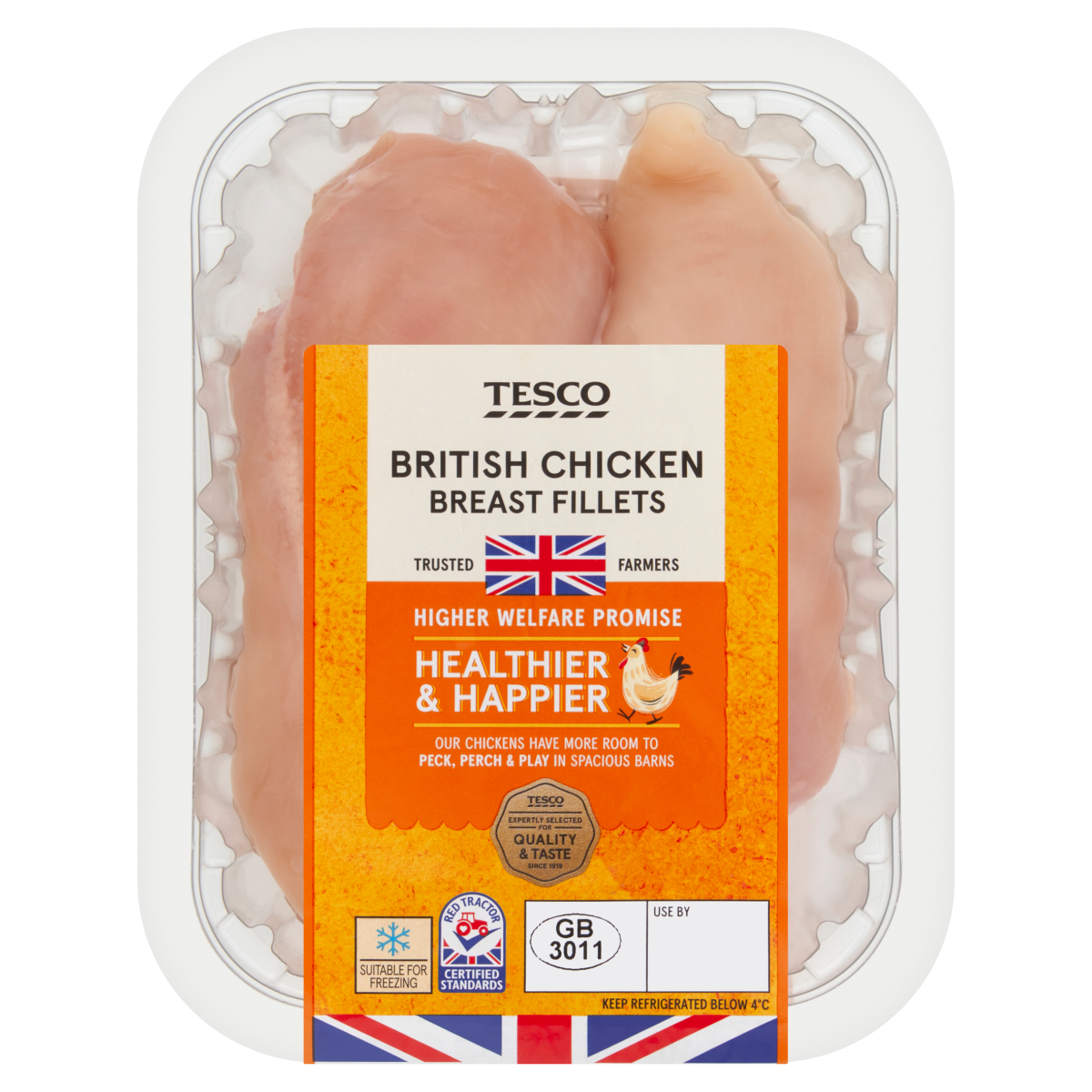 Tesco British Chicken Breast Fillets 320g