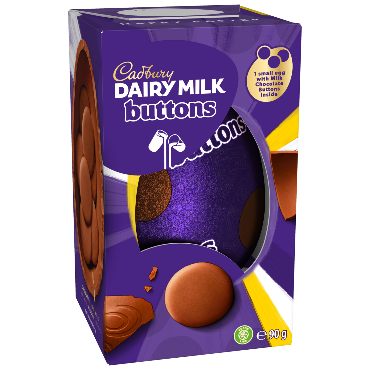 Cadbury Dairy Milk Chocolate Buttons Easter Egg 90 g