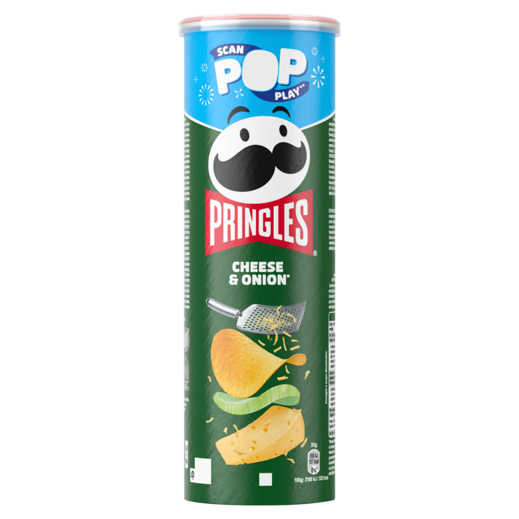 Pringles Cheese & Onion Crisps Can 165g
