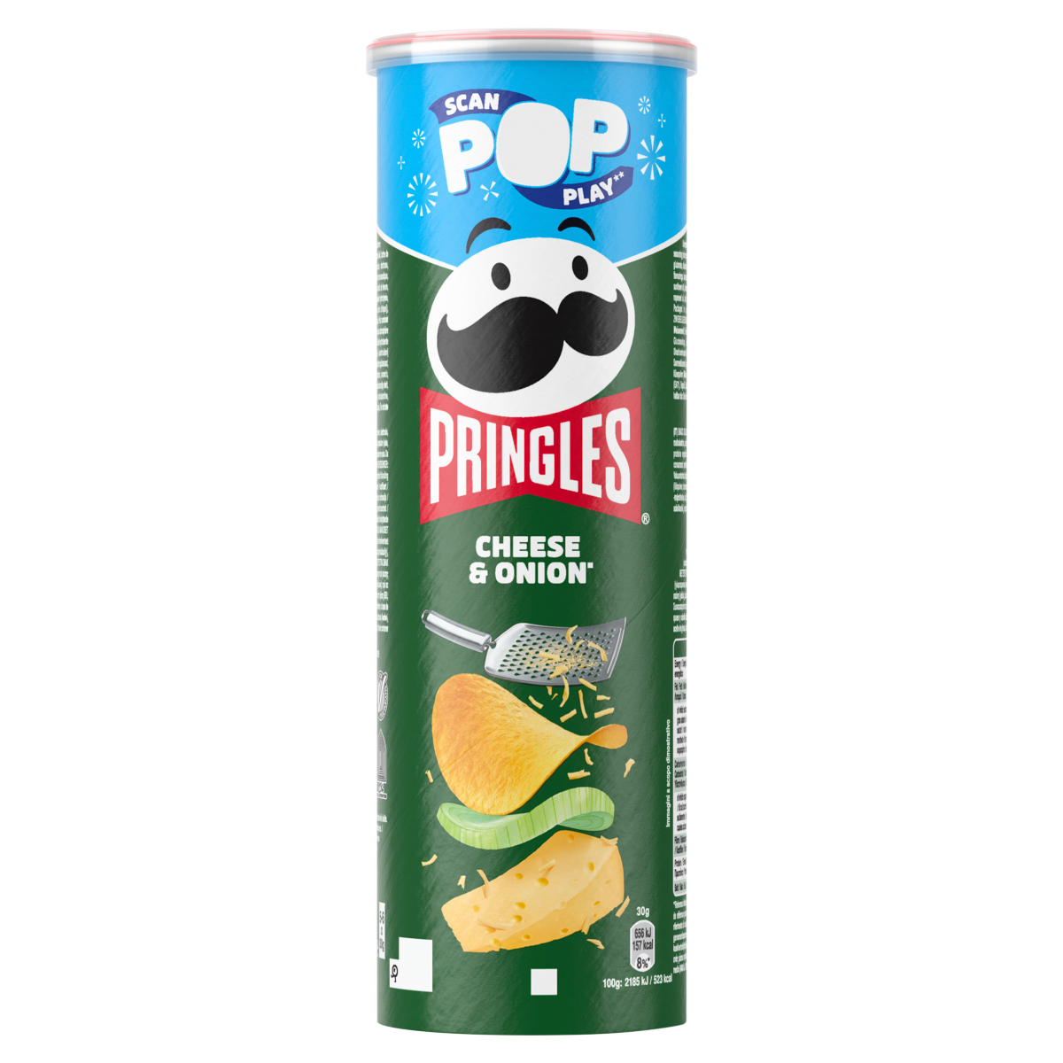 Pringles Cheese & Onion Crisps Can 165g