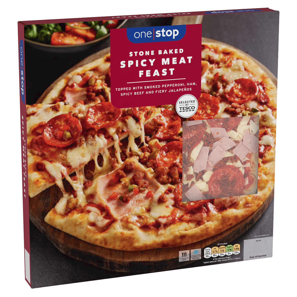 One Stop Stone Baked Spicy Meat Feast 305g