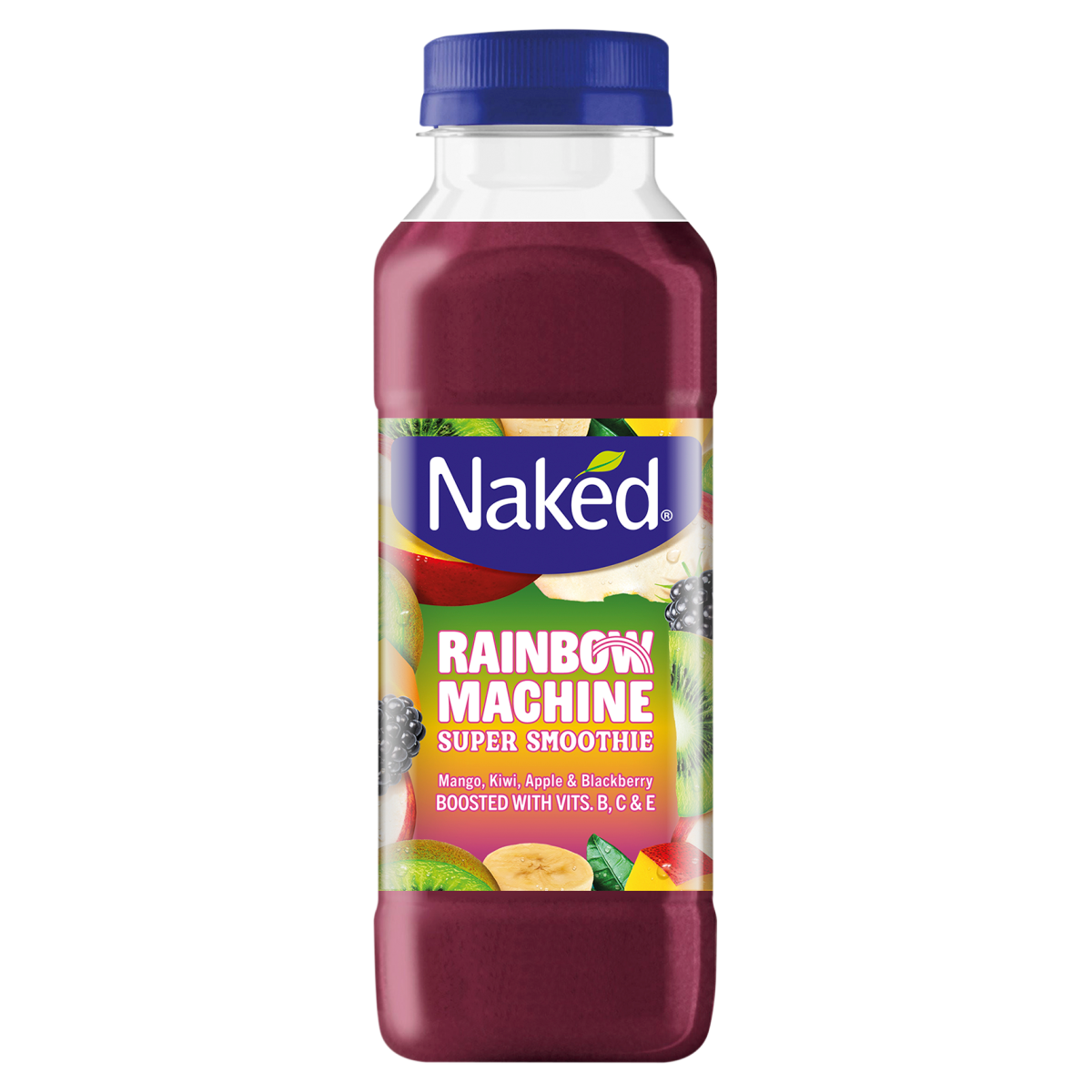 Naked Rainbow Machine Mango, Kiwi, Apple & Blackberry Super Smoothie 300ml
