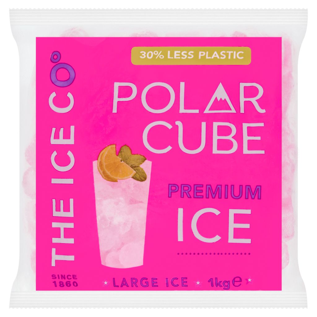 The Ice Co Large Polar Cube Premium Ice 1kg