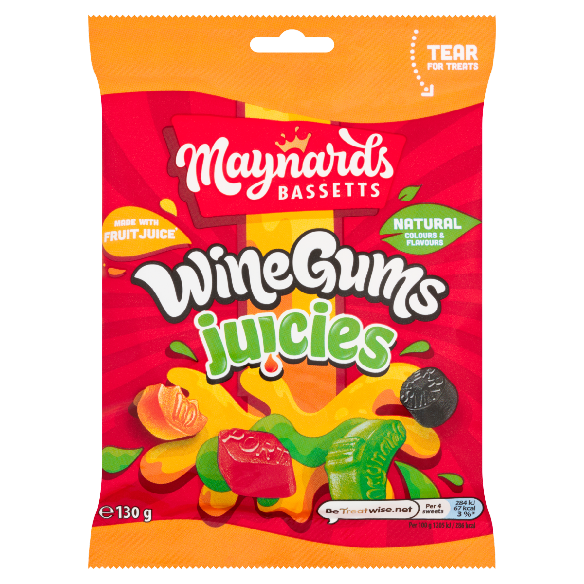 Maynards Bassetts Wine Gums Wine Gums Jelly 130g