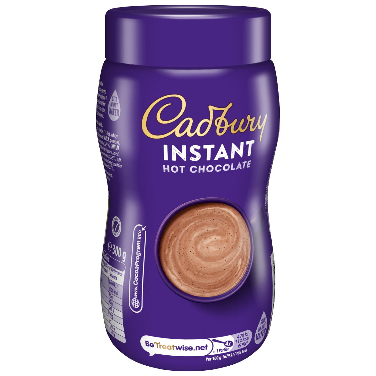 Cadbury Instant Hot Chocolate Drink Jar 300g