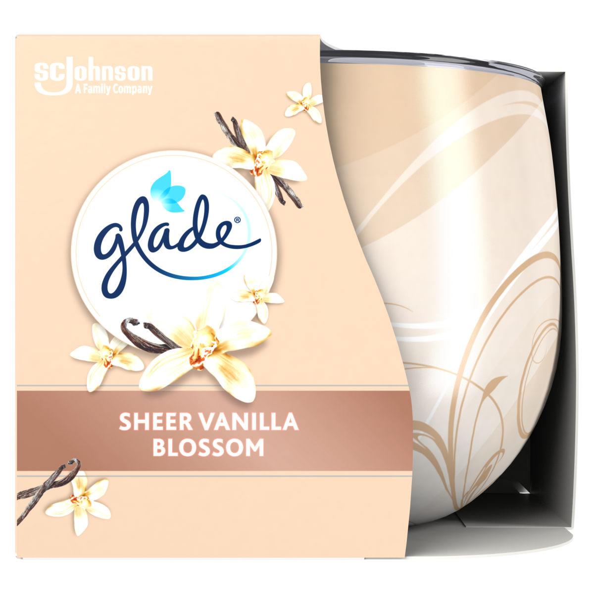 Glade Scented Sleeved Candle Vanilla Blossom 120g
