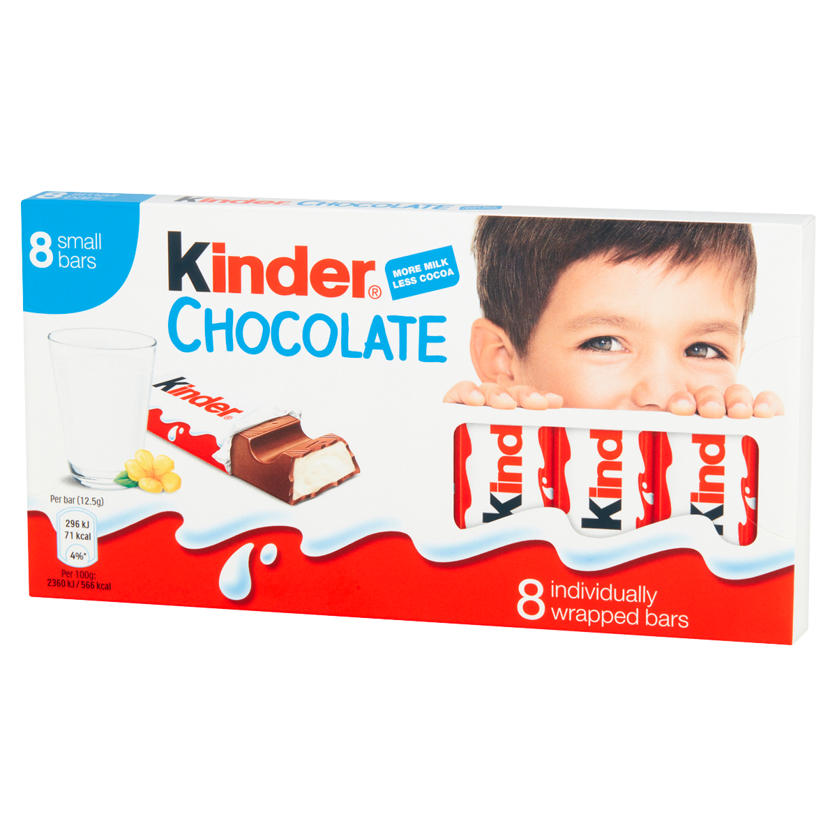Kinder Small Chocolate Bars Multipack 8 x 12.5g (100g)