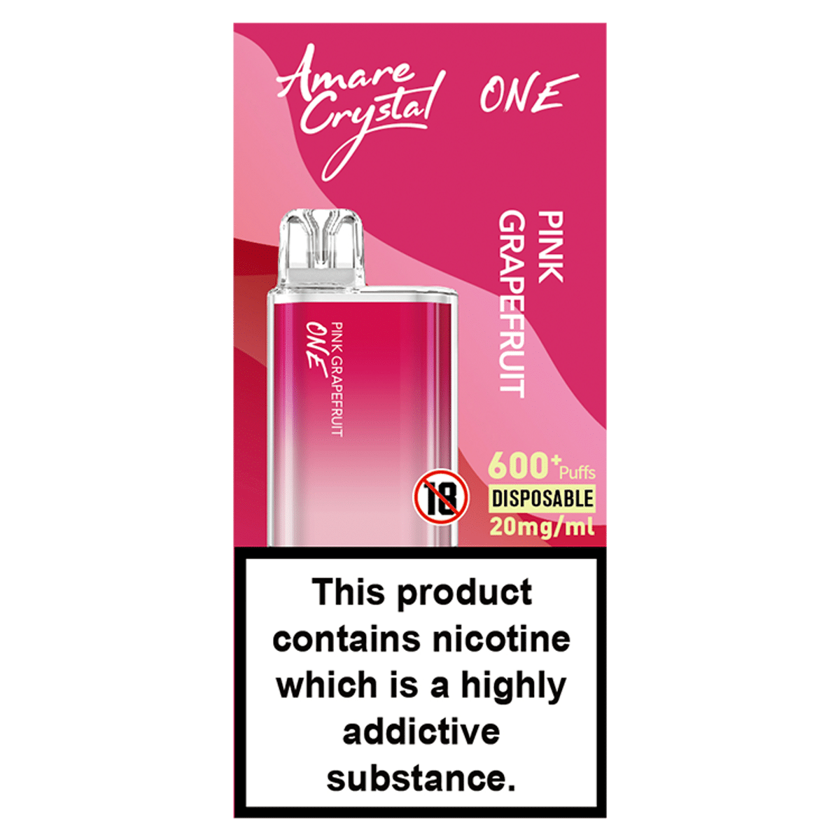 SKE Amare Crystal One Pink Grapefruit Disposable 20mg/ml