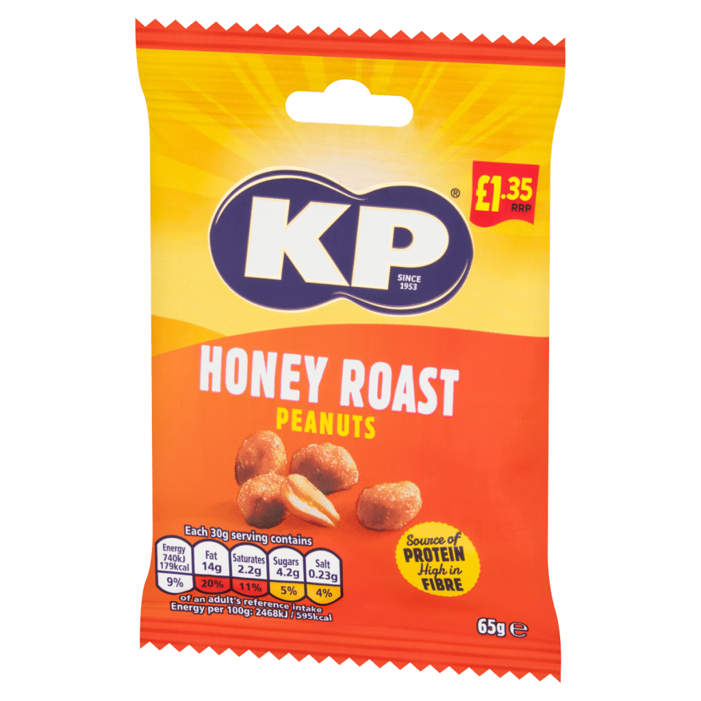 KP Honey Roast Peanuts 65g