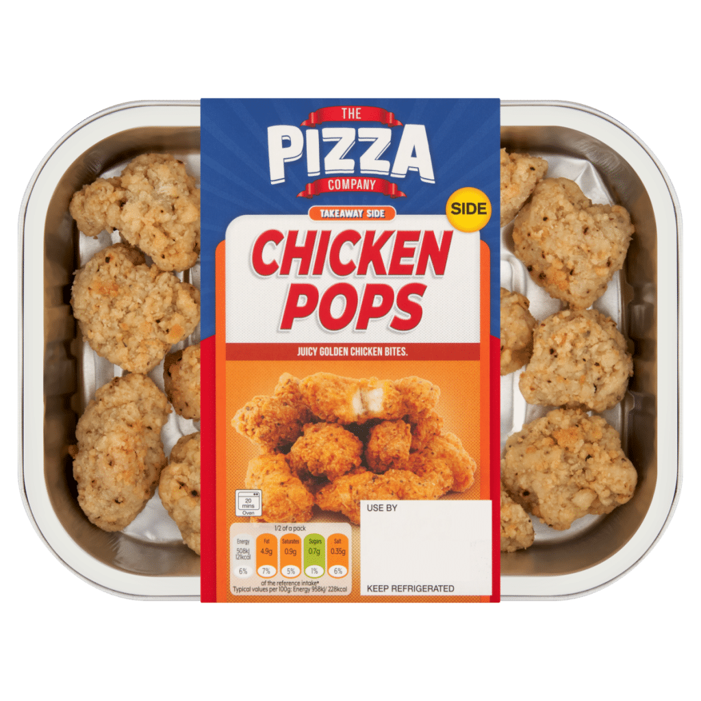 The Pizza Company Chicken Pops 128g
