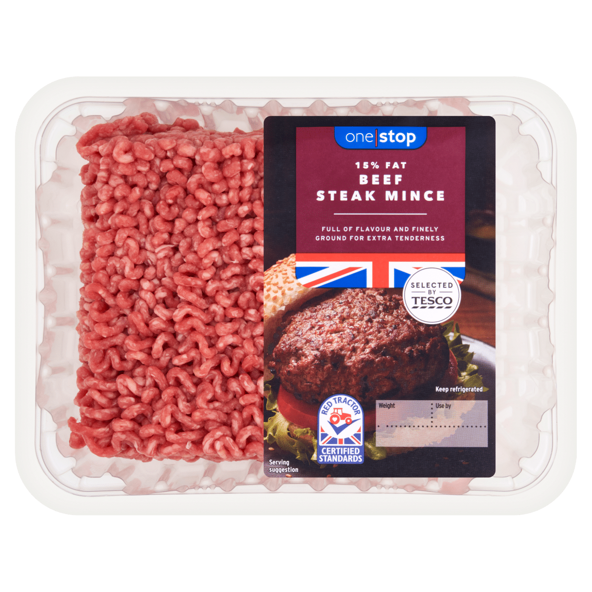 Tesco One Stop Beef Steak Mince 500g