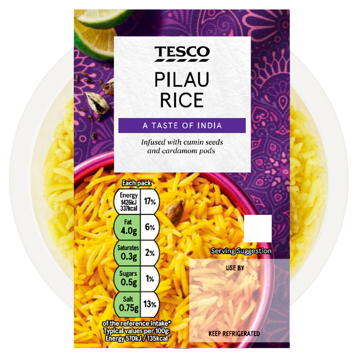 Tesco Pilau Rice 250g