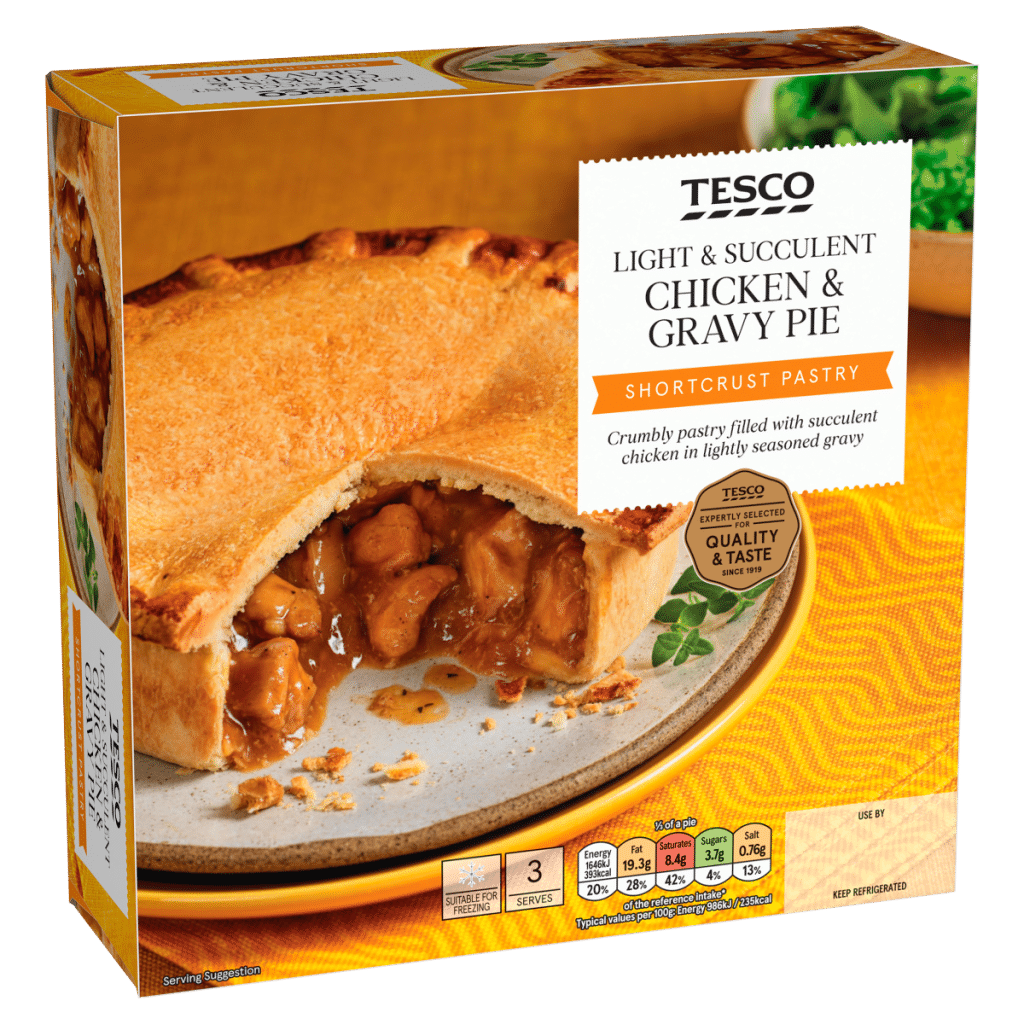 Tesco Chicken & Gravy Pie 500g