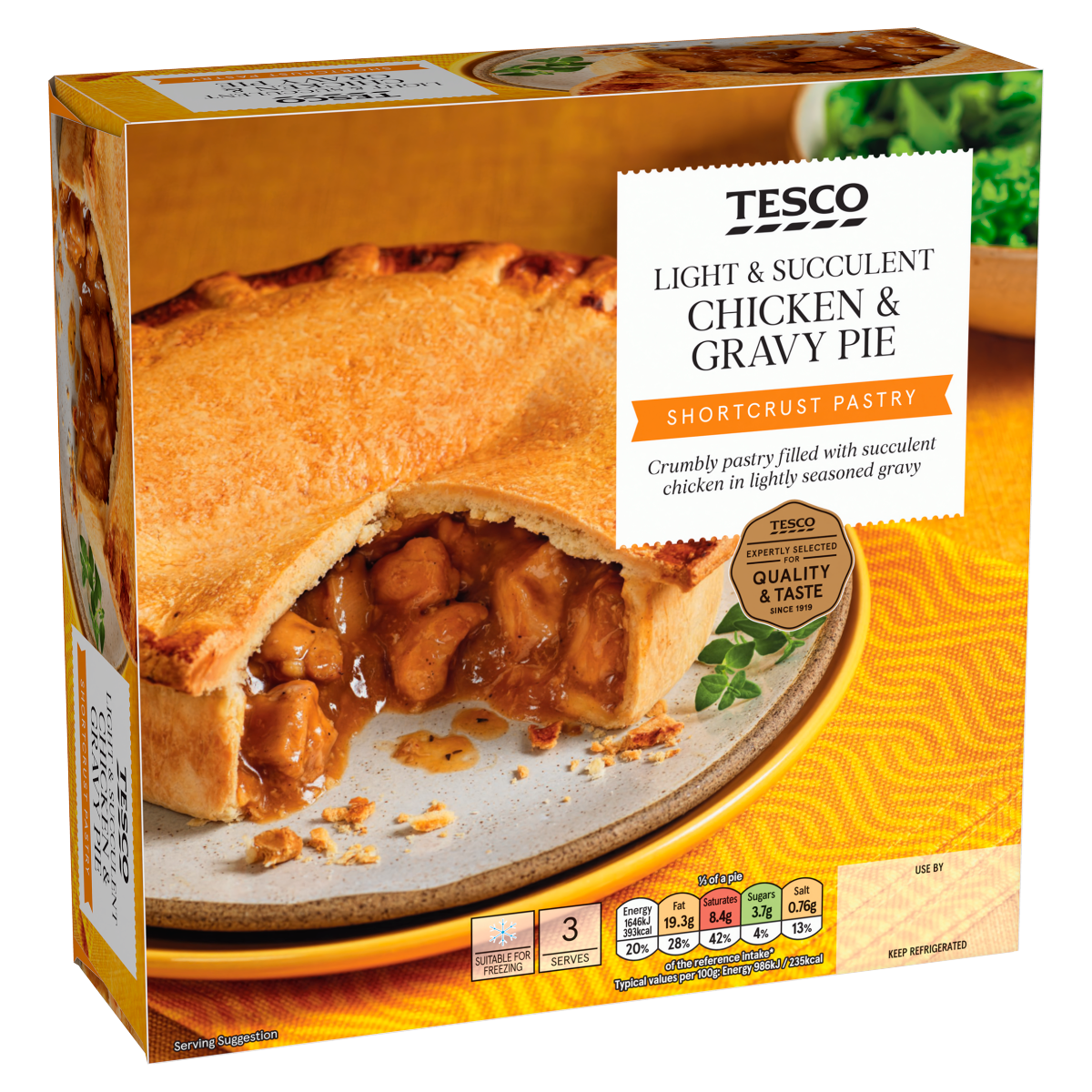 Tesco Chicken & Gravy Pie 500g
